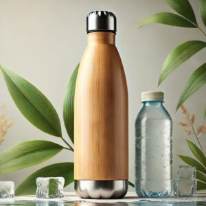 Bamboo water bottle